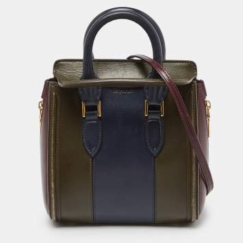 Pre Owned Alexander McQueen Multicolor Leather Mini Heroine Bag