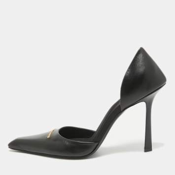 Pre Owned Alexander Wang Black Leather Viola Pumps Size 39