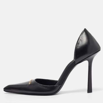 Pre Owned Alexander Wang Black Leather Viola Pumps Size 39.5