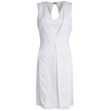 Pre Owned Alexander Wang Off White Knit Sleeveless Dress XS