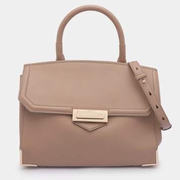 Pre Owned Alexander Wang Beige Leather Marion Skeletal Satchel