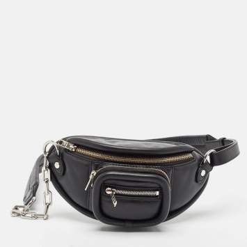 Pre Owned Alexander Wang Black Leather Attica Belt Bag