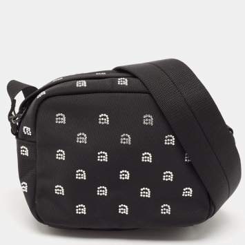 Pre Owned Alexander Wang Black Nylon Crystal Wangsport Camera Bag