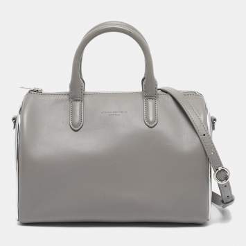 Alexander Wang Grey/White PVC, Suede And Leather Stadium Low