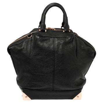 Pre Owned Alexander Wang Black Leather Small Emile Satchel