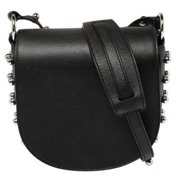 Pre Owned Alexander Wang Black Mini Lia Studded Crossbody Bag