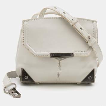 Pre Owned Alexander Wang White Leather Small Marion Shoulder Bag