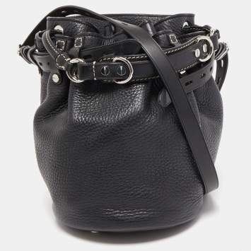 Pre Owned Alexander Wang Black Leather Diego Bucket Bag