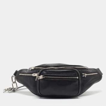 Pre Owned Alexander Wang Black Leather Attica Belt Bag