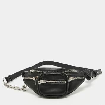 Pre Owned Alexander Wang Black Leather Attica Belt Bag
