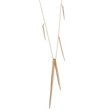 Pre Owned Alexis Bittar Miss Havisham Crystal Encrusted Long Spear Necklace