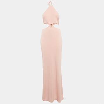 Alice + Olivia Pink Jersey Marguerite Cut-Out Maxi Dress M
