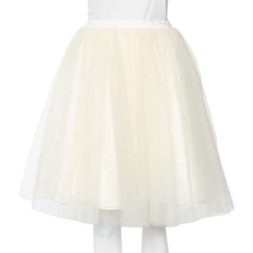 مملوكة مسبقًا Alice + Olivia Off-White Tulle Flared Justina Skirt S