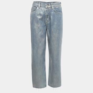 Christian Dior Blue Denim 01 Boyfriend Jeans S Waist 27
