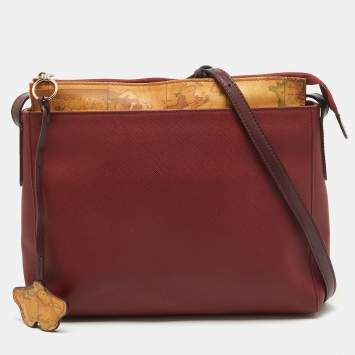 Pre Owned Alviero Martini 1A Classe Red Leather Shoulder Bag