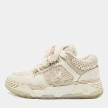 Pre Owned Amiri Tricolor Mesh and Leather MA-1 Sneakers Size 40