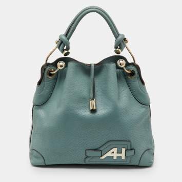 Pre Owned Anya Hindmarch Blue Leather Elrod Hobo