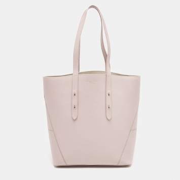 Pre Owned Aspinal Of London Pink Leather Essential Tote