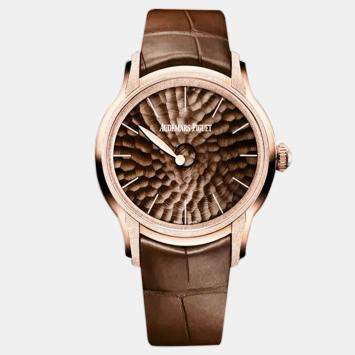 Audemars Piguet Millenary 77266OR.GG.A823CR.01 Automatic Brown 18k Rose Gold Women's Wristwatch 39.5 mm