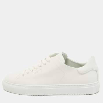 Pre Owned Axel Arigato White Leather Clean 90 Sneakers Size 38