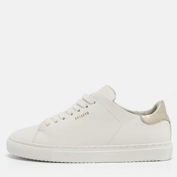 Pre Owned Axel Arigato White Leather Clean 90 Lace Up Sneakers Size 39