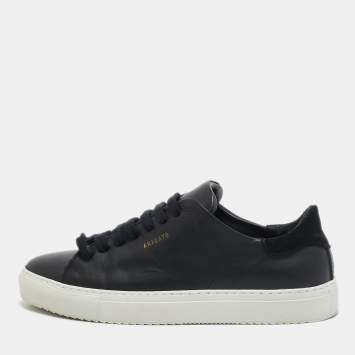 Axel Arigato Black Leather and Suede Lace Up Sneakers Size 38