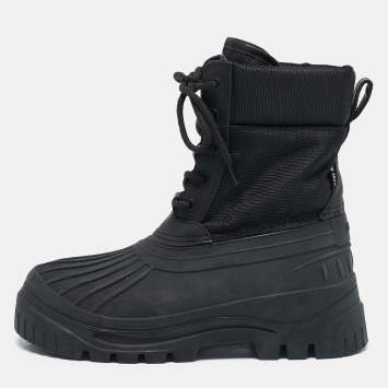 Axel Arigato Black Nylon and Rubber Cryo Ankle Length Boots Size 39