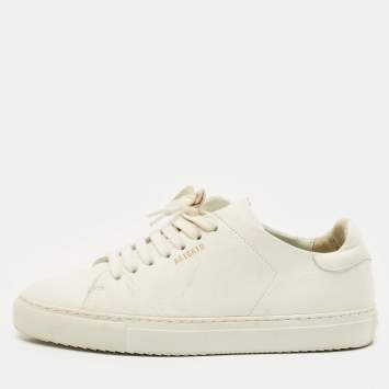 Axel Arigato White Leather Clean 90 Low Top Sneakers Size 38