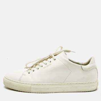 Pre Owned Axel Arigato White Leather Clean 90 Lace Up Sneakers Size 40