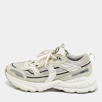 مملوكة مسبقًا حذاء رياضي أكسيل أريجاتو ثلا�ثي الألوان مزيج شبكة وجلد نوبيك للماراثون بأربطة مقاس 38