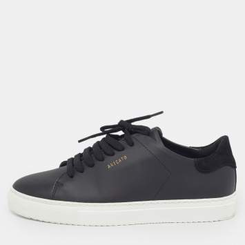 مملوكة مسبقًا Axel Arigato Clean 90 Size 38 Black Leather and Suede Low Top Sneakers