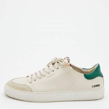 Pre Owned Axel Arigato Beige Leather and Suede Clean 90 Triple Sneakers Size 38