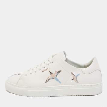 Pre Owned Axel Arigato White Leather Clean 90 Bee Bird Low Top Sneakers Size 39