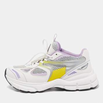 Pre Owned Axel Arigato Multicolor Leather and Mesh Marathon Sneakers Size 39
