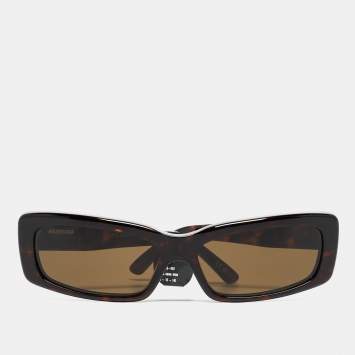 Pre Owned Balenciaga Brown BB0286S Rectangle Sunglasses