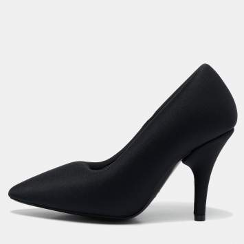 Pre Owned Balenciaga Black Spandex XL Pumps Size 39