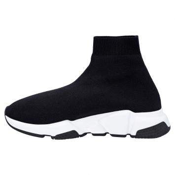 Pre Owned Balenciaga Black Women's Speed Graffiti Sneaker EU 40