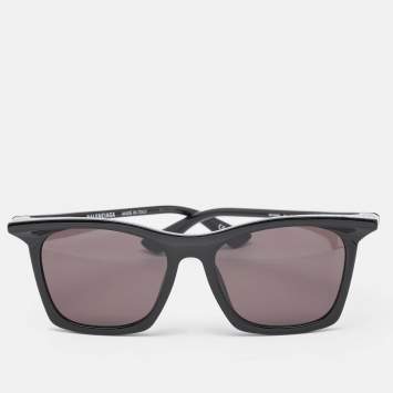 Pre Owned Balenciaga Black BB0099SA Wayfarer Sunglasses