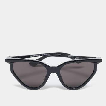 Pre Owned Balenciaga Black BB0101S Extreme Butterfly Sunglasses