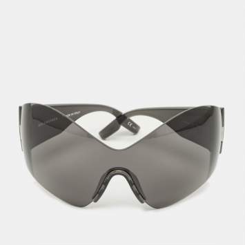 مملوكة مسبقًا Balenciaga Black BB0180S Shield Sunglasses
