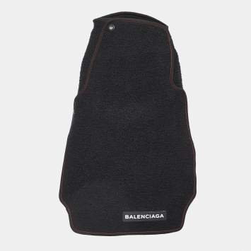 Balenciaga Black Boucle Wool Midi Skirt S