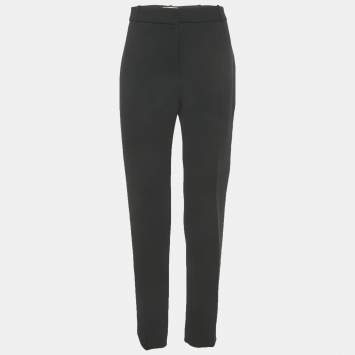 Pre Owned Balenciaga Black Crepe Tailored Trouser M 