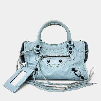 Pre Owned Balenciaga Motor Mini City Bag