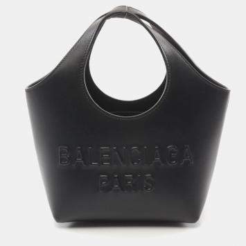 Pre Owned Balenciaga Mary Kate XS Black Leather Tote Bag