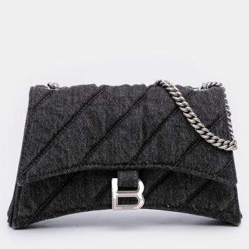 Pre Owned Balenciaga XS Denim Crush Chain Crossbody