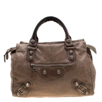 Pre Owned Balenciaga Noix Leather Giant Hardware 21 Midday Bag