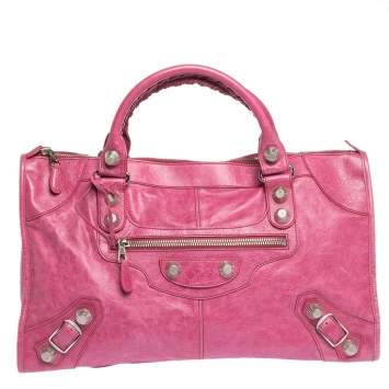 Pre Owned Balenciaga Sorbet Leather GSH Work Tote