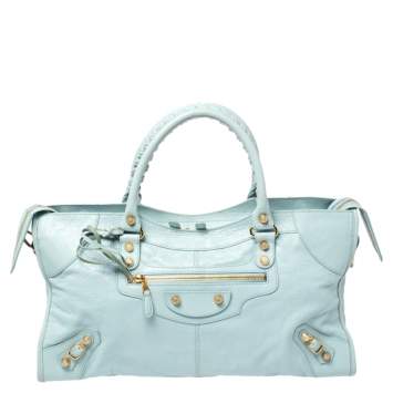 Pre Owned Balenciaga Papete Leather RGH Part Time Tote