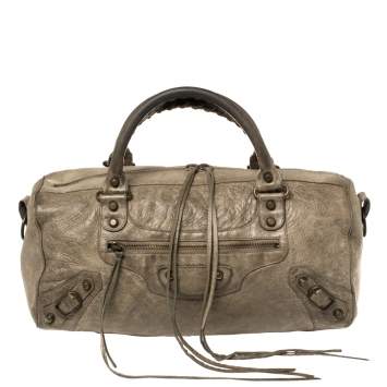 Pre Owned Balenciaga Dolma Leather RH Twiggy Satchel