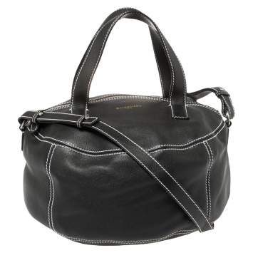 Pre Owned Balenciaga Black Leather Air Hobo 